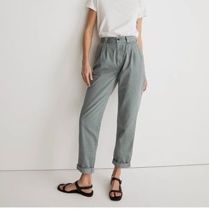 NWT Madewell Garment Dyed Tapered Chino Pants in Overcast